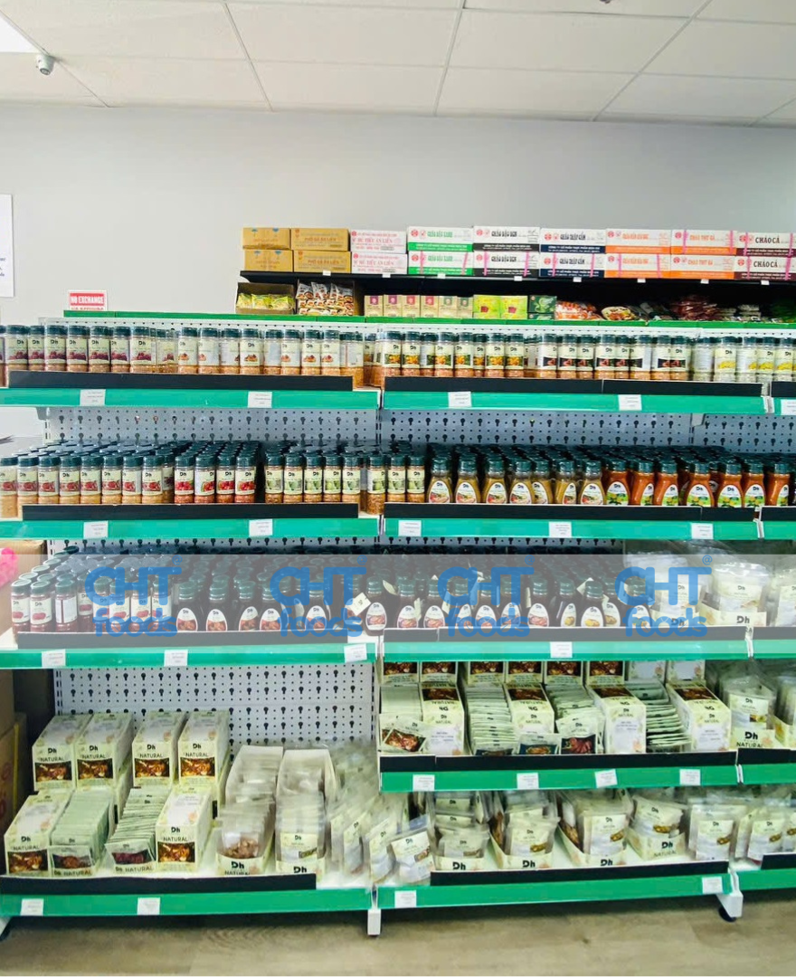 Sản phẩm CHTfoods tại siêu thị Mỹ